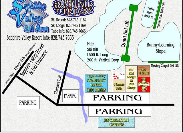 Ski Sapphire Valley Trail Map