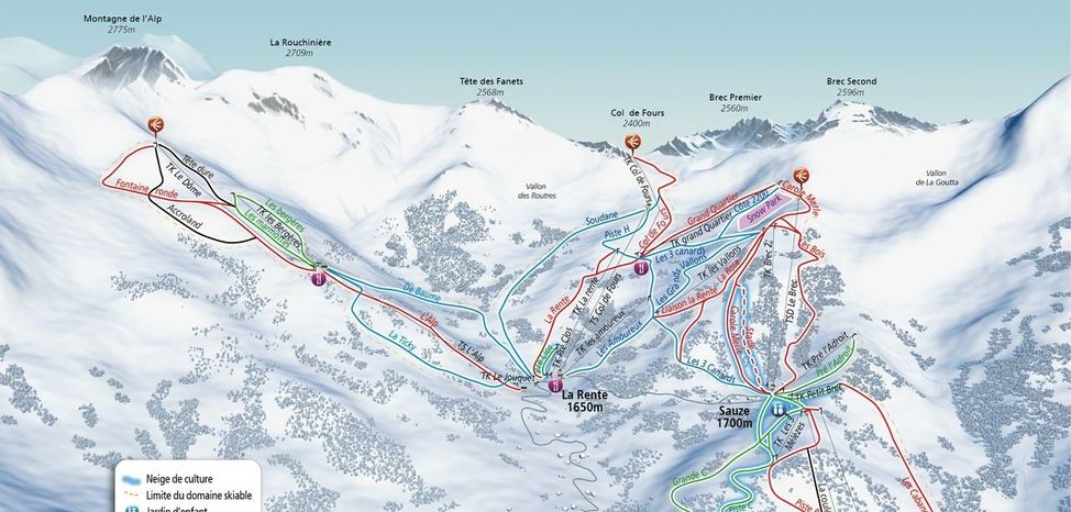 Information about the ski resort Super Sauze