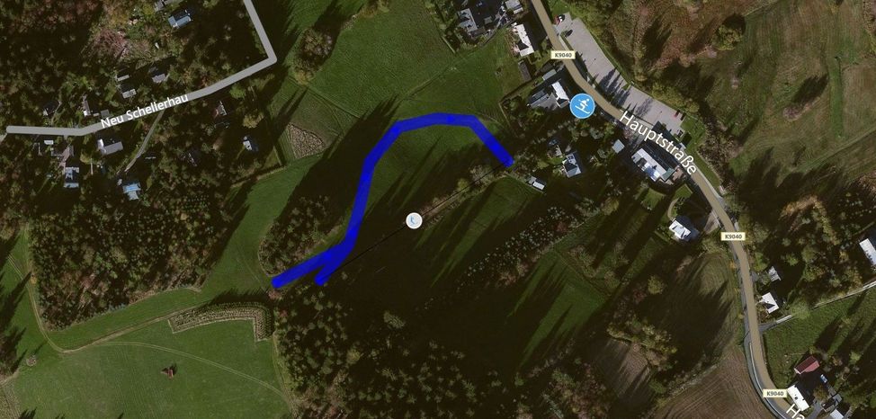 Trail map Schellerhau Rotterhang