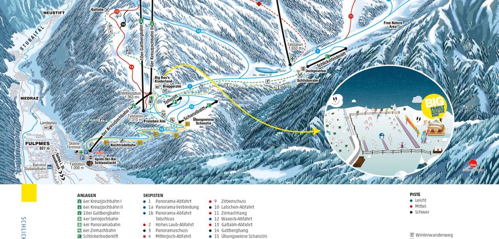Information about the ski resort Schlick 2000