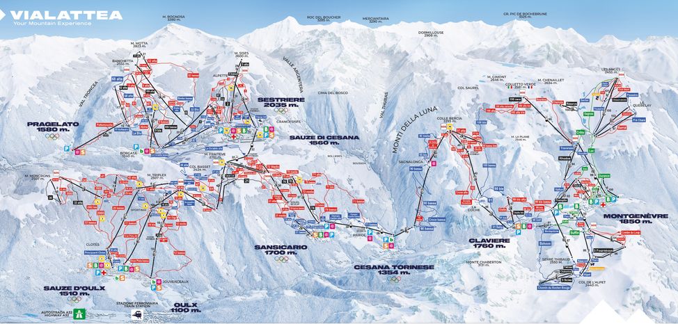 Information about the ski resort Via Lattea