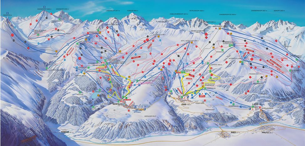 Information about the ski resort Serfaus Fiss Ladis