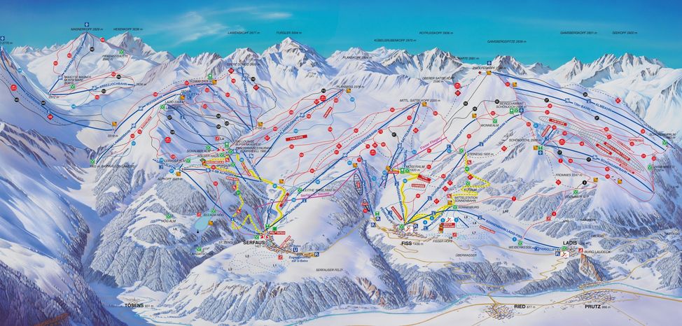 Information about the ski resort Serfaus Fiss Ladis
