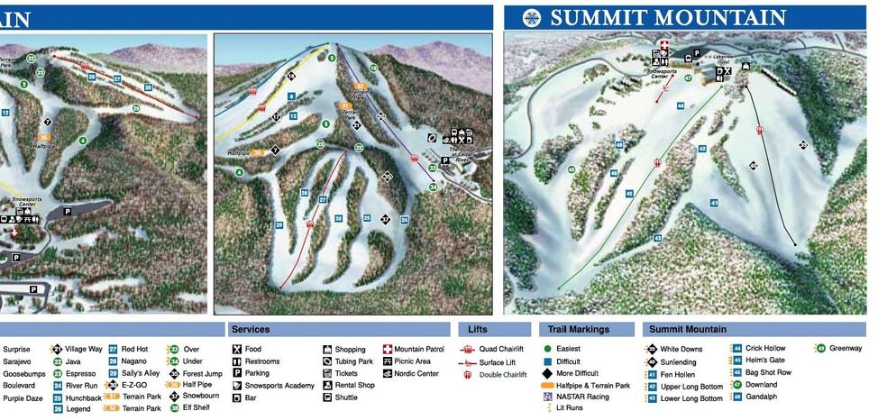 Information about the ski resort Shanty Creek Resort