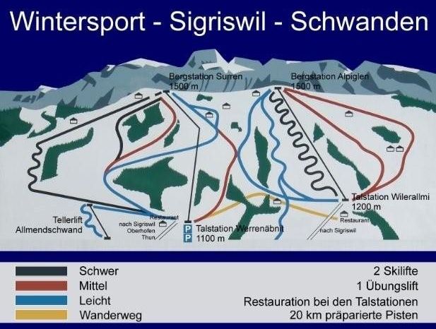 Information about the ski resort Sigriswil Schwanden