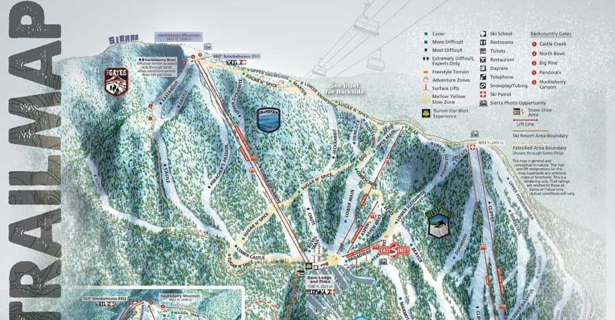 Information about the ski resort Sierra at Tahoe