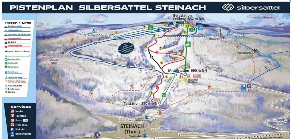 Information about the ski resort Silbersattel Steinach