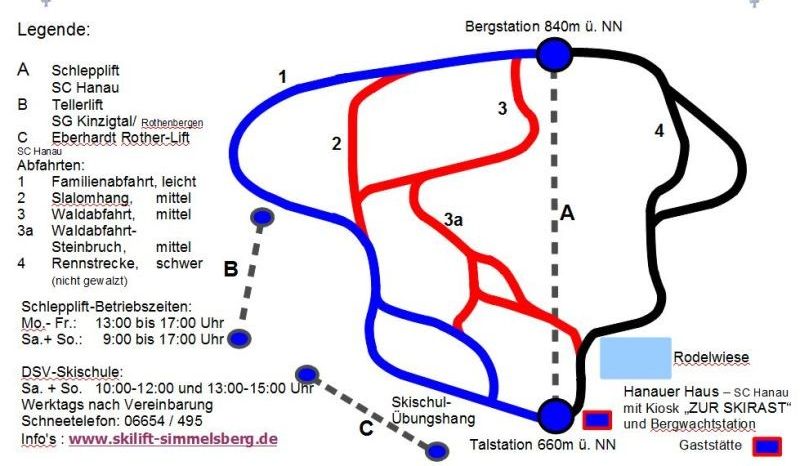 Information about the ski resort Simmelsberg