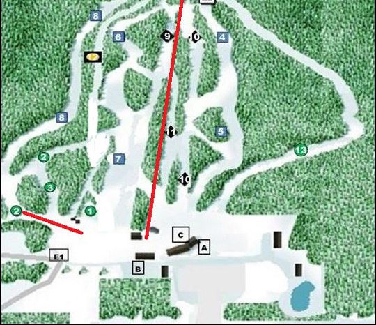 Trail Map Ski Ben Eoin