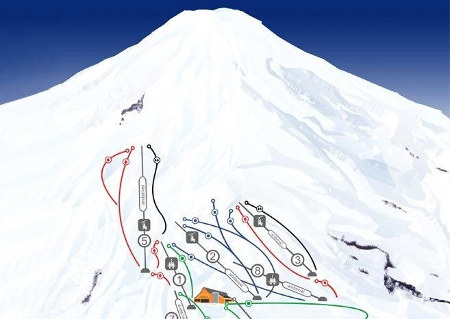Ski Pucón Trail Map