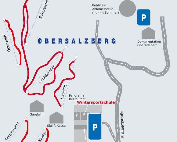 Trail map Obersalzberg