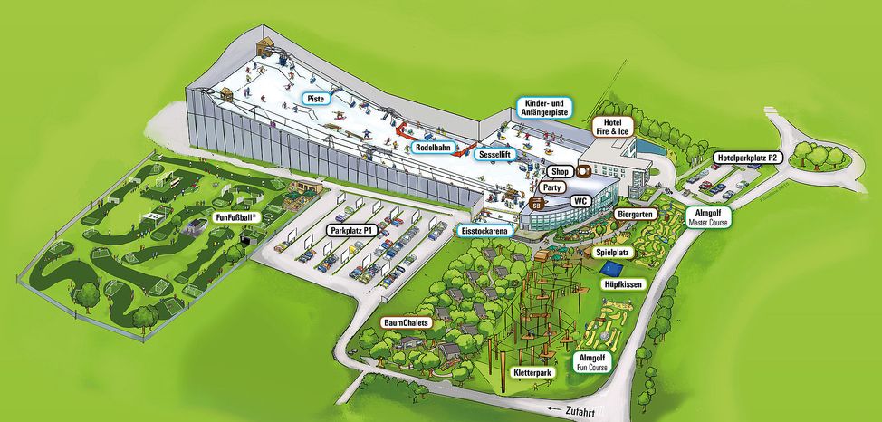 Trailmap Ski Hall Neuss