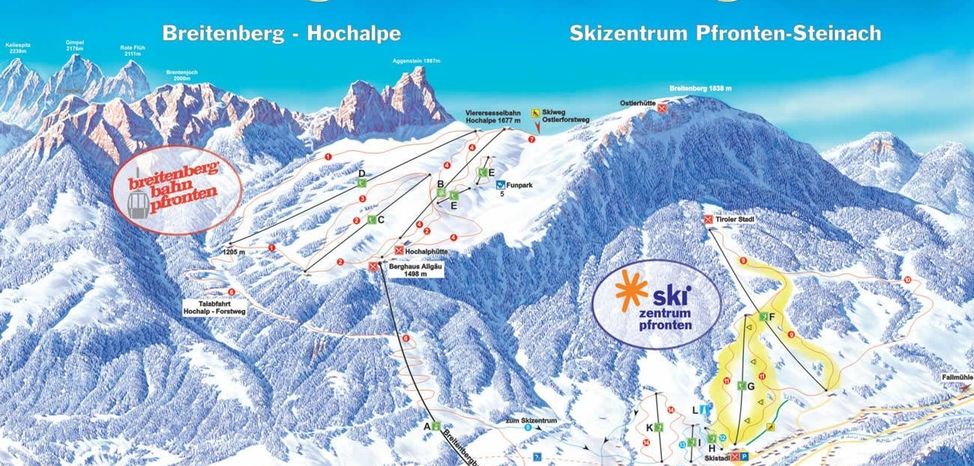 Information about the ski resort Ski Centre Pfronten Steinach