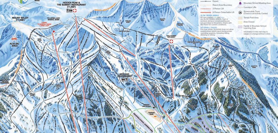 Information about the ski resort Snowbird