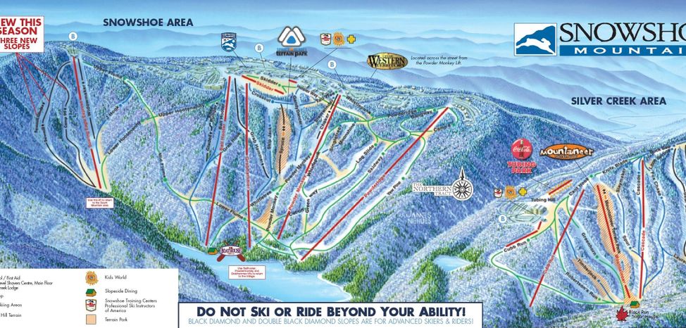 Information about the ski resort Snowshoe Mountain