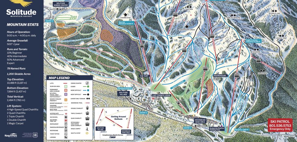 Information about the ski resort Solitude