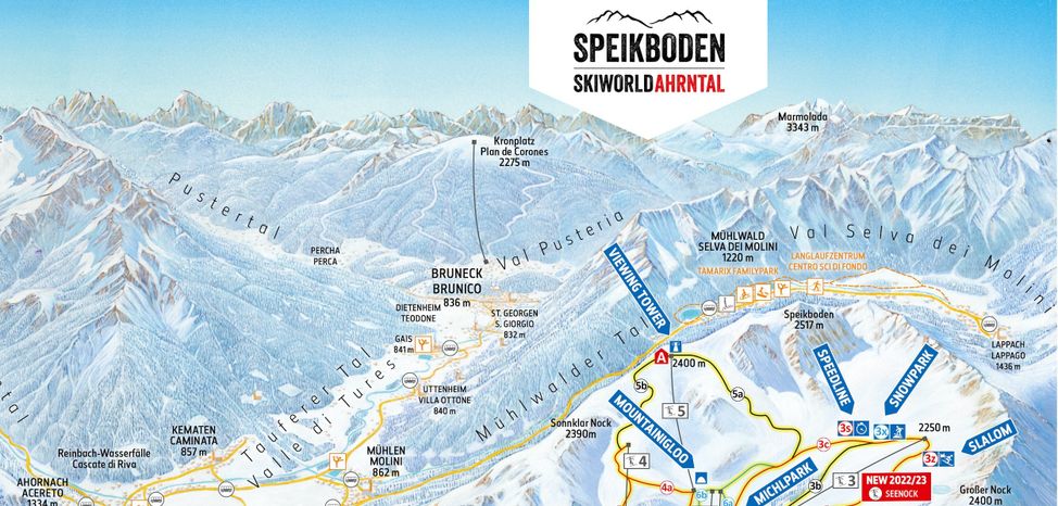 Information about the ski resort Speikboden