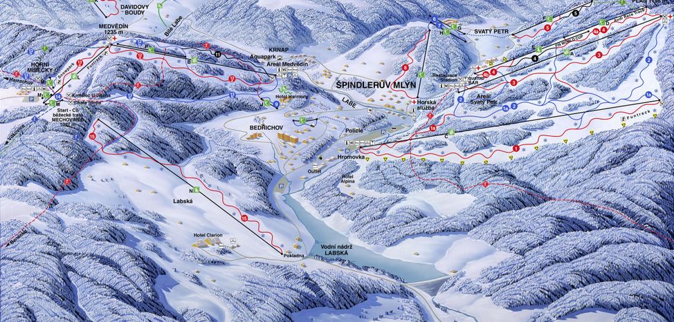 Information about the ski resort Spindleruv Mlyn
