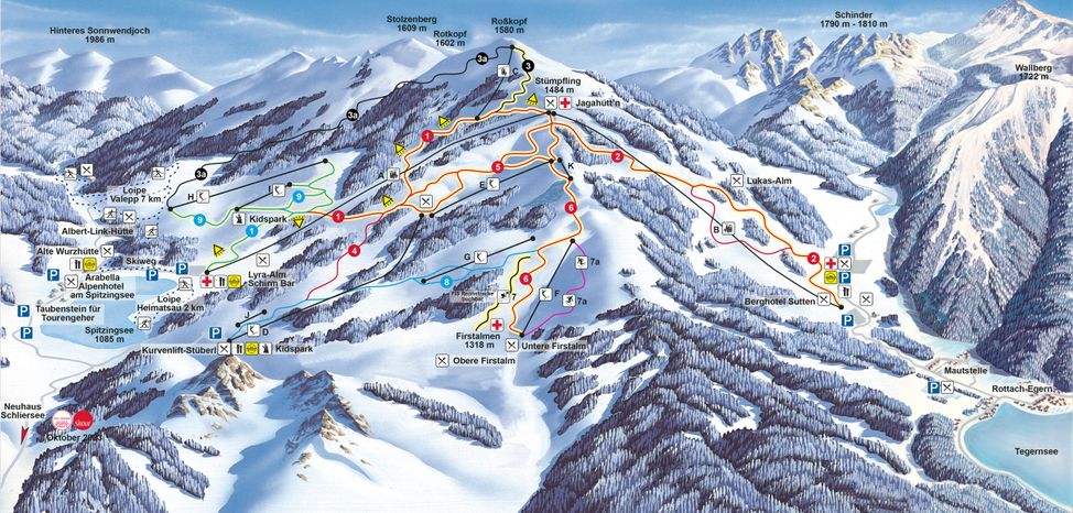 Information about the ski resort Spitzingsee