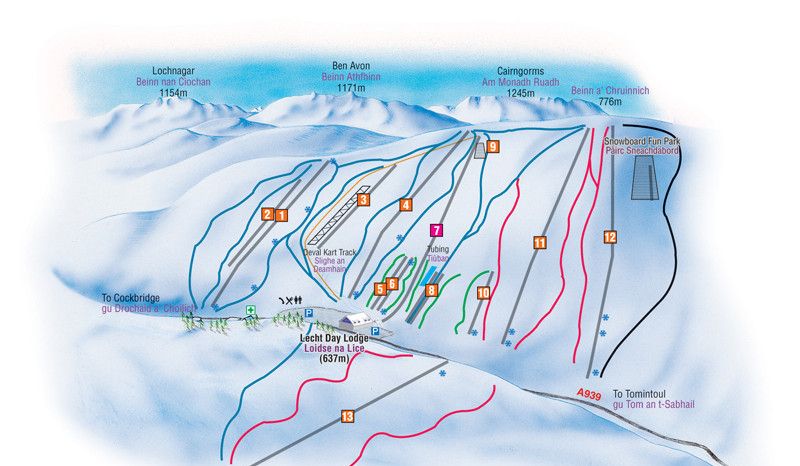 Information about the ski resort The Lecht