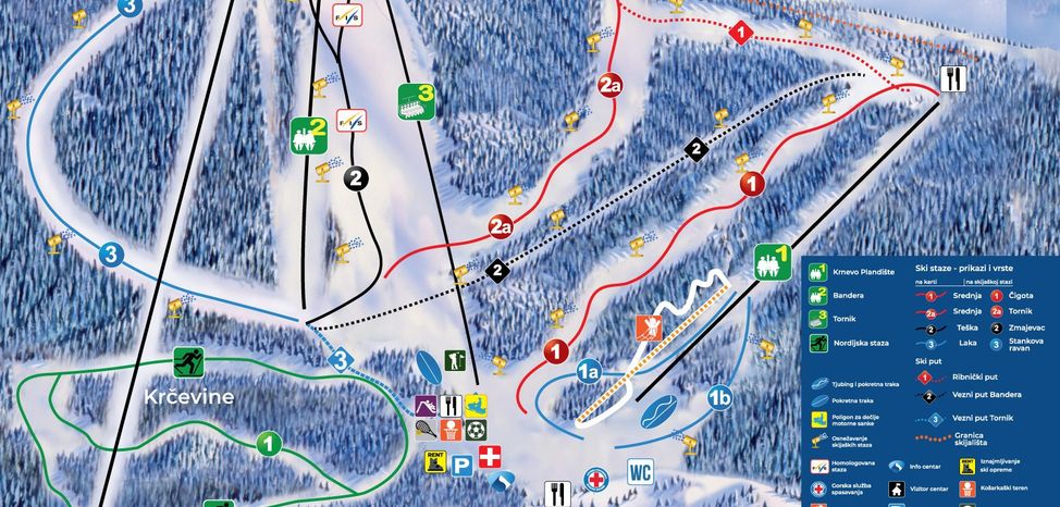 Information about the ski resort Tornik
