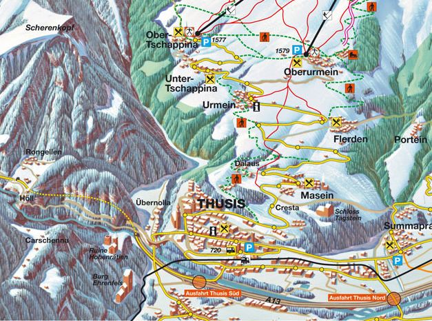 Information about the ski resort Tschappina - Heinzenberg