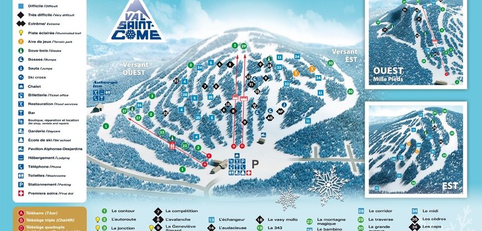 Information about the ski resort Val Saint Come