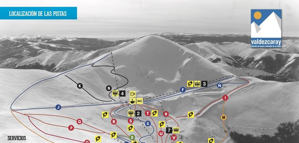 Trail map Valdezcaray