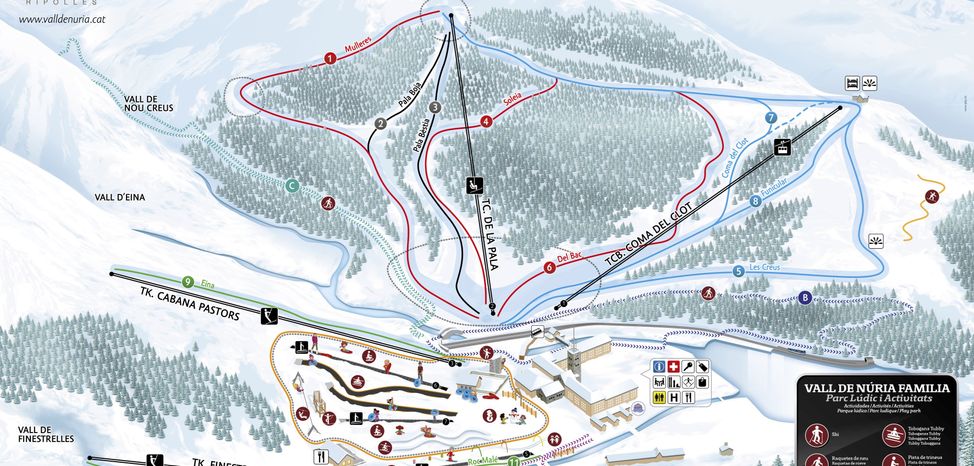 Information about the ski resort Vall de Nuria