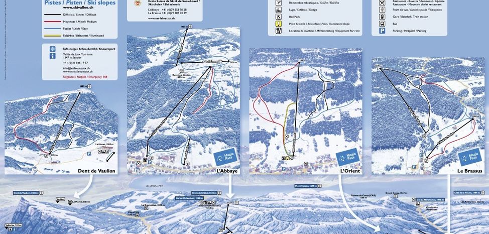 Information about the ski resort Vallee de Joux