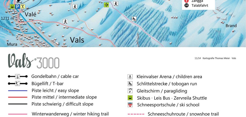 Information about the ski resort Vals