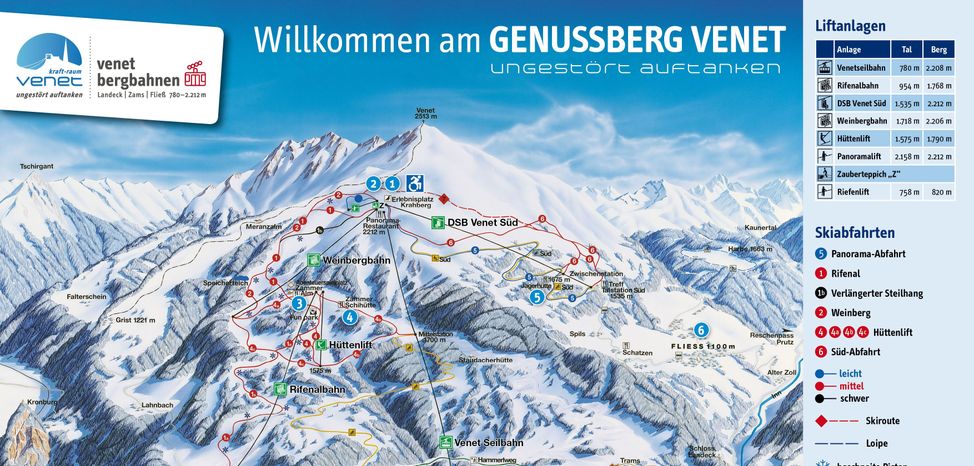 Information about the ski resort Venet