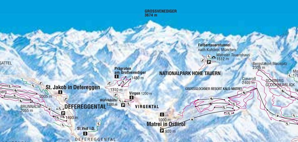 Information about the ski resort Virgen in East Tyrol