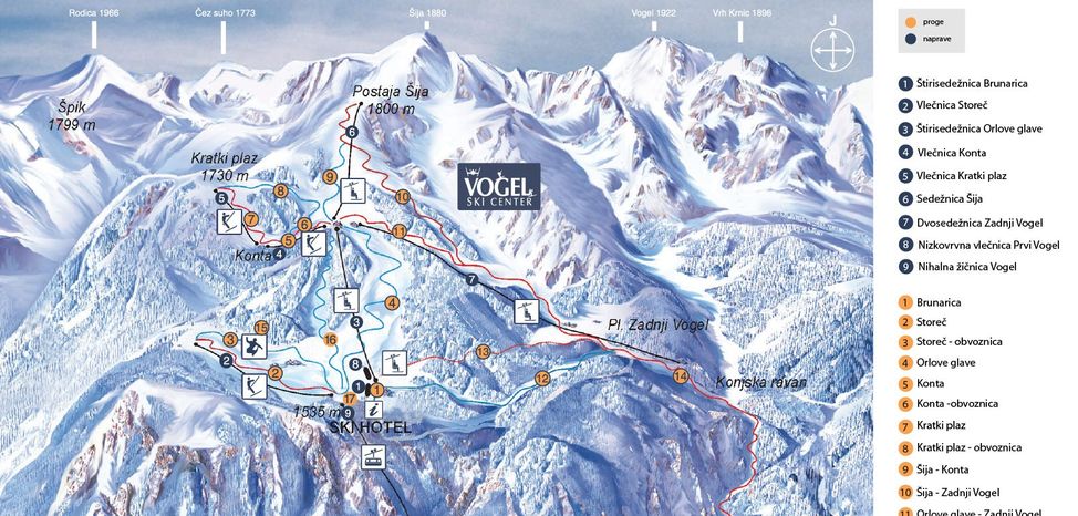 Information about the ski resort Vogel