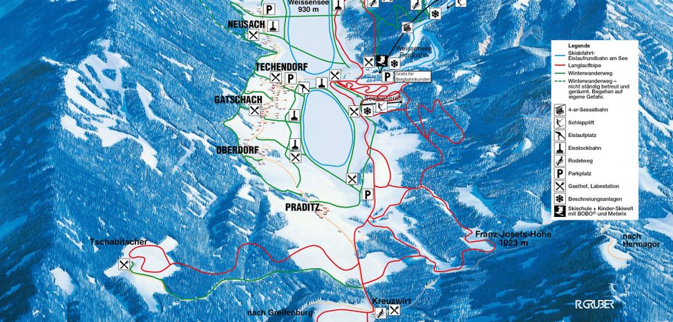 Information about the ski resort Weissensee