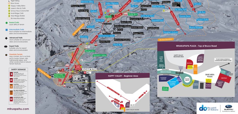 Whakapapa Trail Map