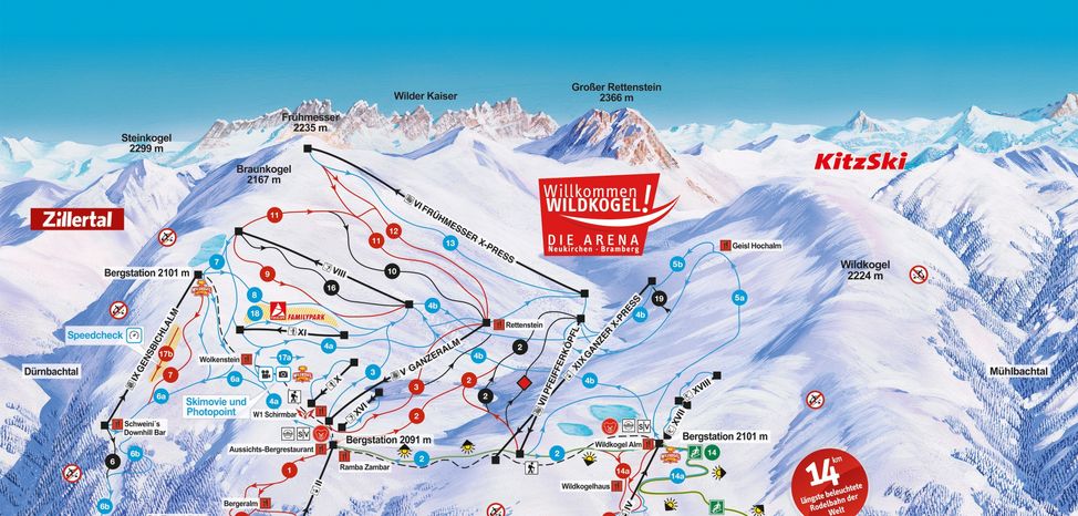 Information about the ski resort Wildkogel