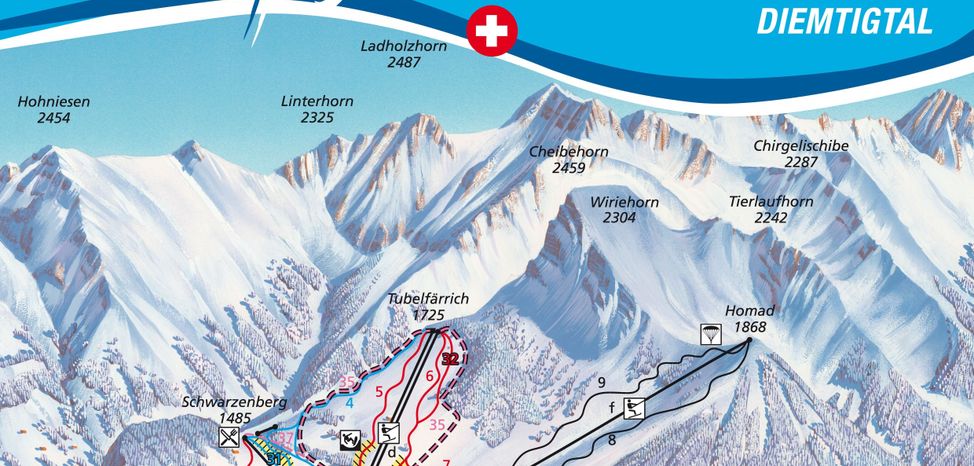 Information about the ski resort Wiriehorn