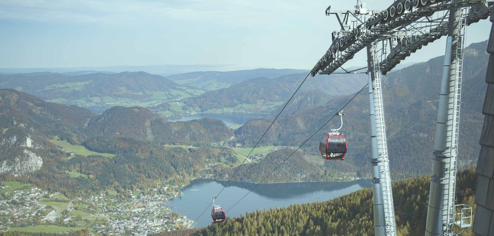 The new gondola at Zwölferhon in St. Gilgen