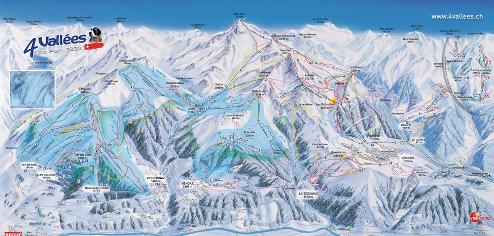 Trail Map 4 Vallées