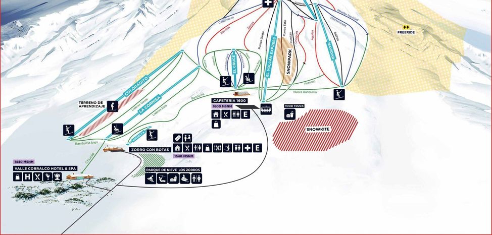 Pistenplan Corralco
