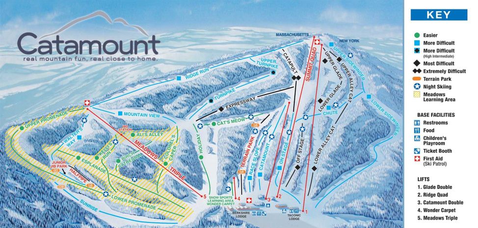 Detaillierte Infos zum Skiurlaub im Skigebiet Catamount Ski Area