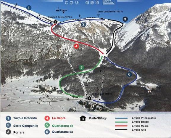 Pistenplan Campo di Giove