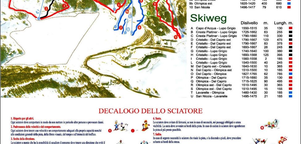 Pistenplan Campitello Matese