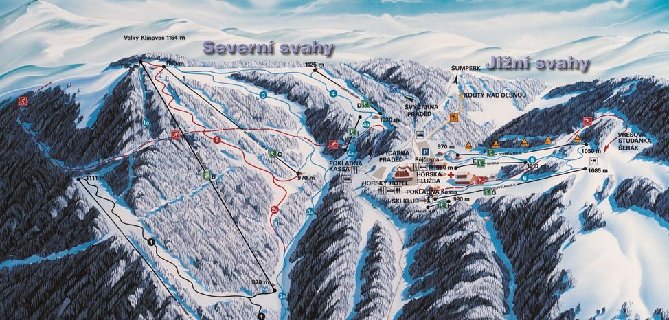 Detaillierte Infos zum Skiurlaub im Skigebiet Cervenohorske sedlo