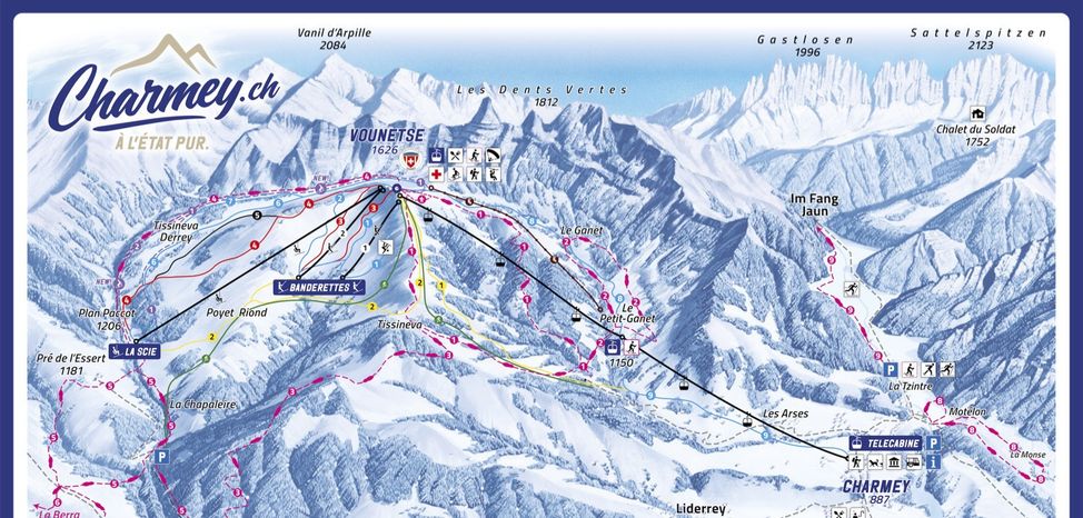 Pistenplan Charmey