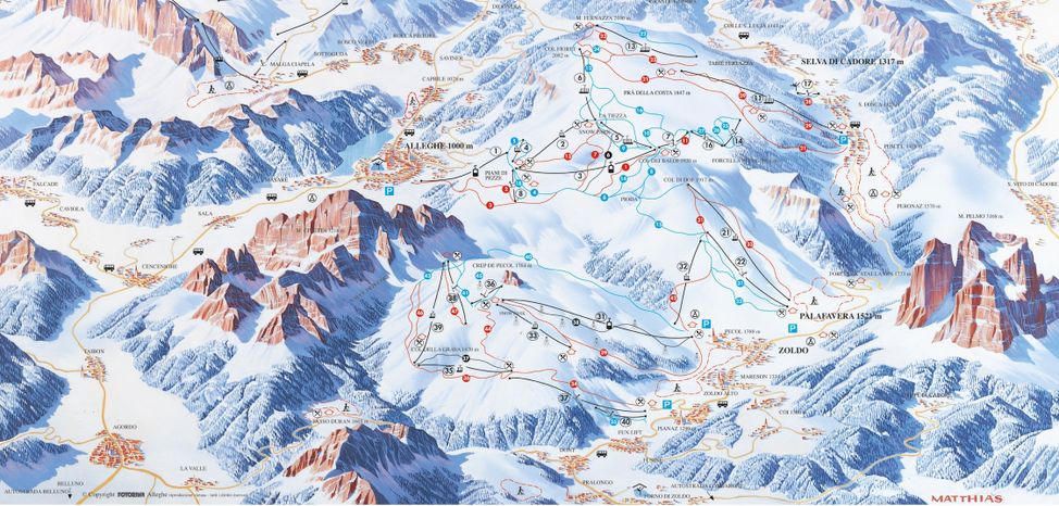 Detaillierte Infos zum Skiurlaub im Skigebiet Civetta