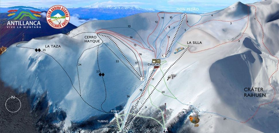 Pistenplan Antillanca