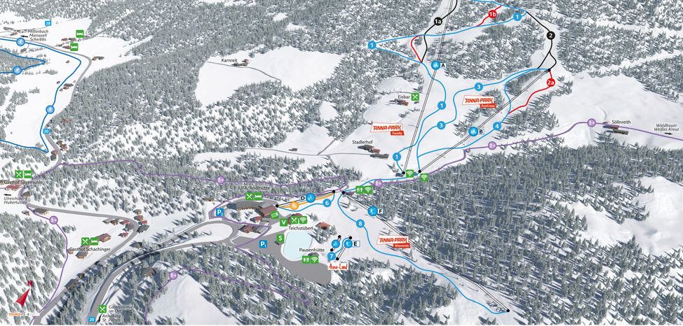 Detaillierte Infos zum Skiurlaub im Skigebiet Annaberg in Niederösterreich