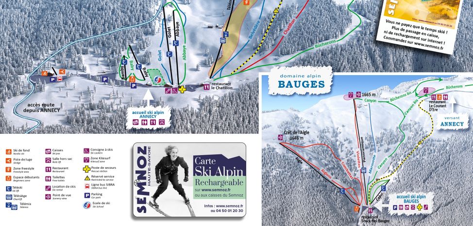 Pistenplan Annecy Semnoz